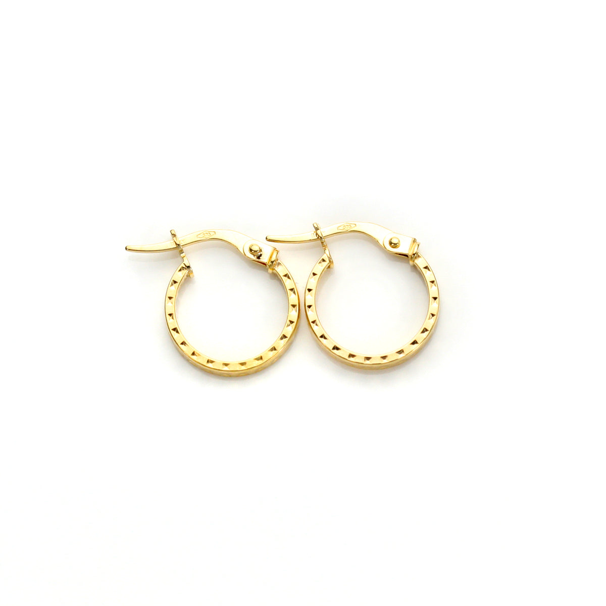 9ct Yellow Gold Hoop Earrings