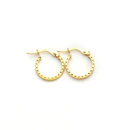 9ct Yellow Gold Hoop Earrings