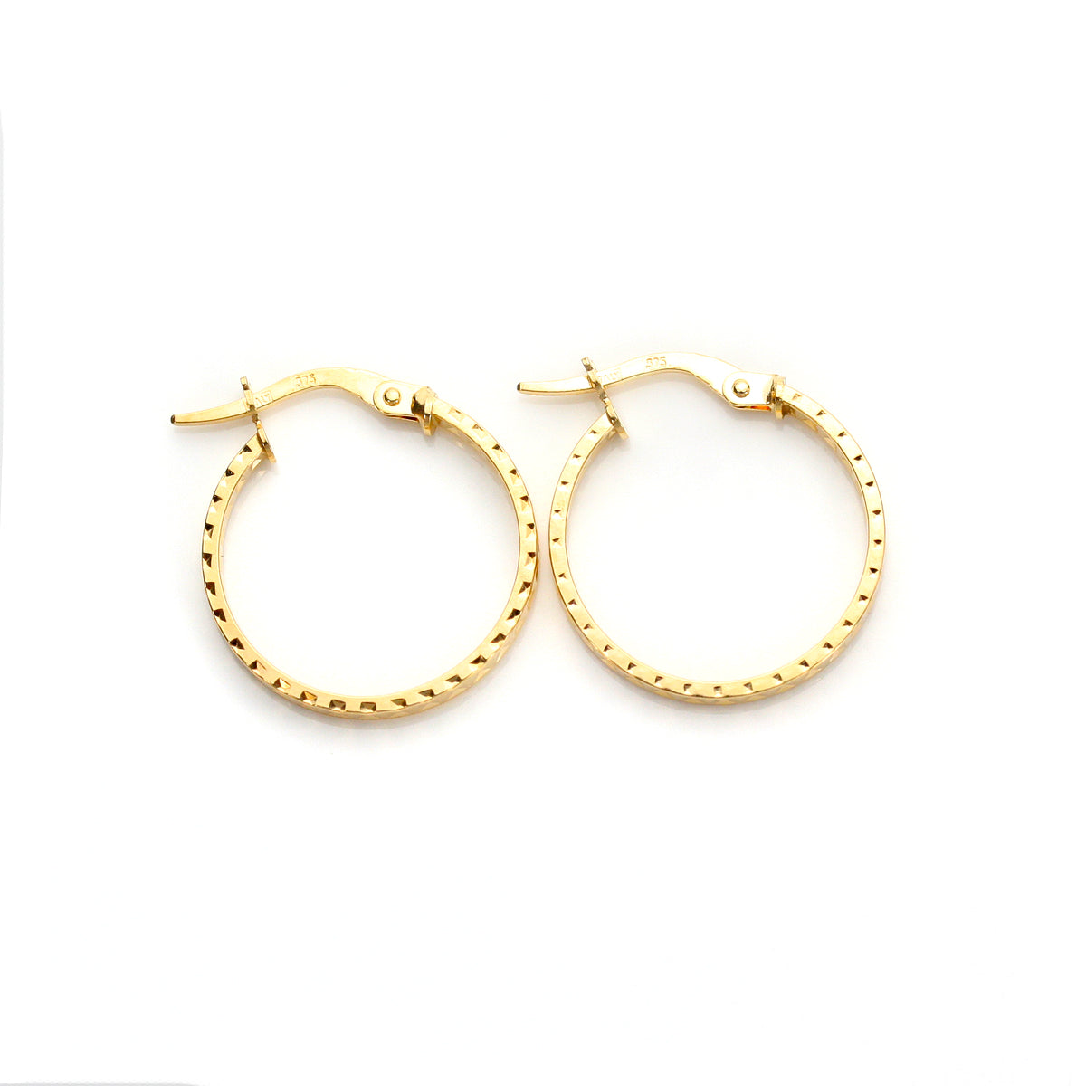 9ct Yellow Gold Hoop Earrings