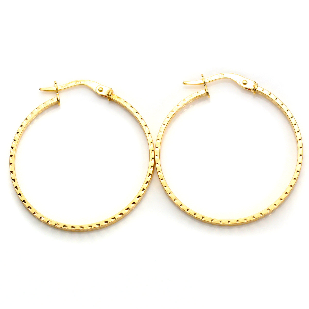 9ct Yellow Gold Hoop Earrings