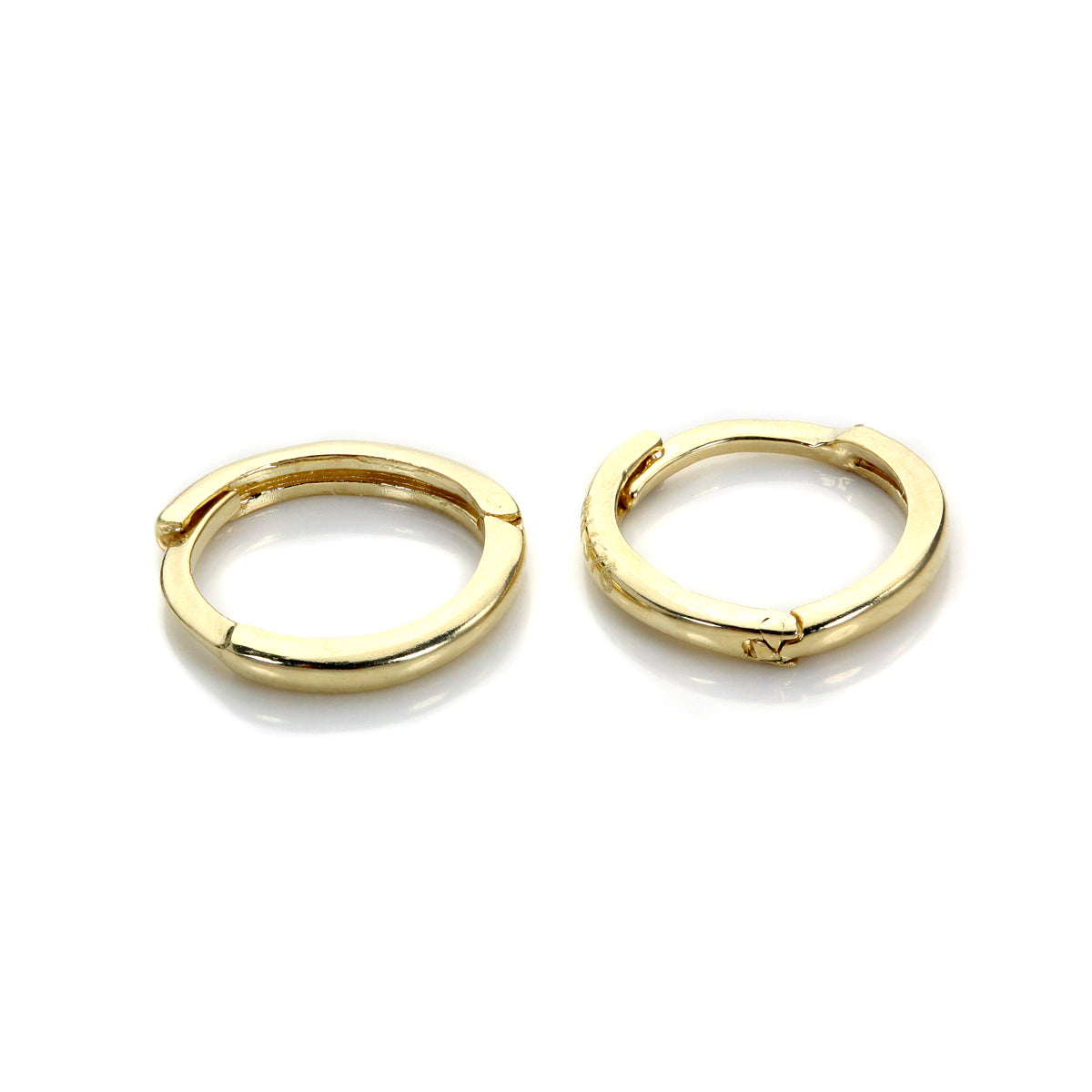 9ct Gold Plain Huggy Hoops