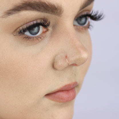 9ct Rose Gold 22Ga 7mm Nose Ring