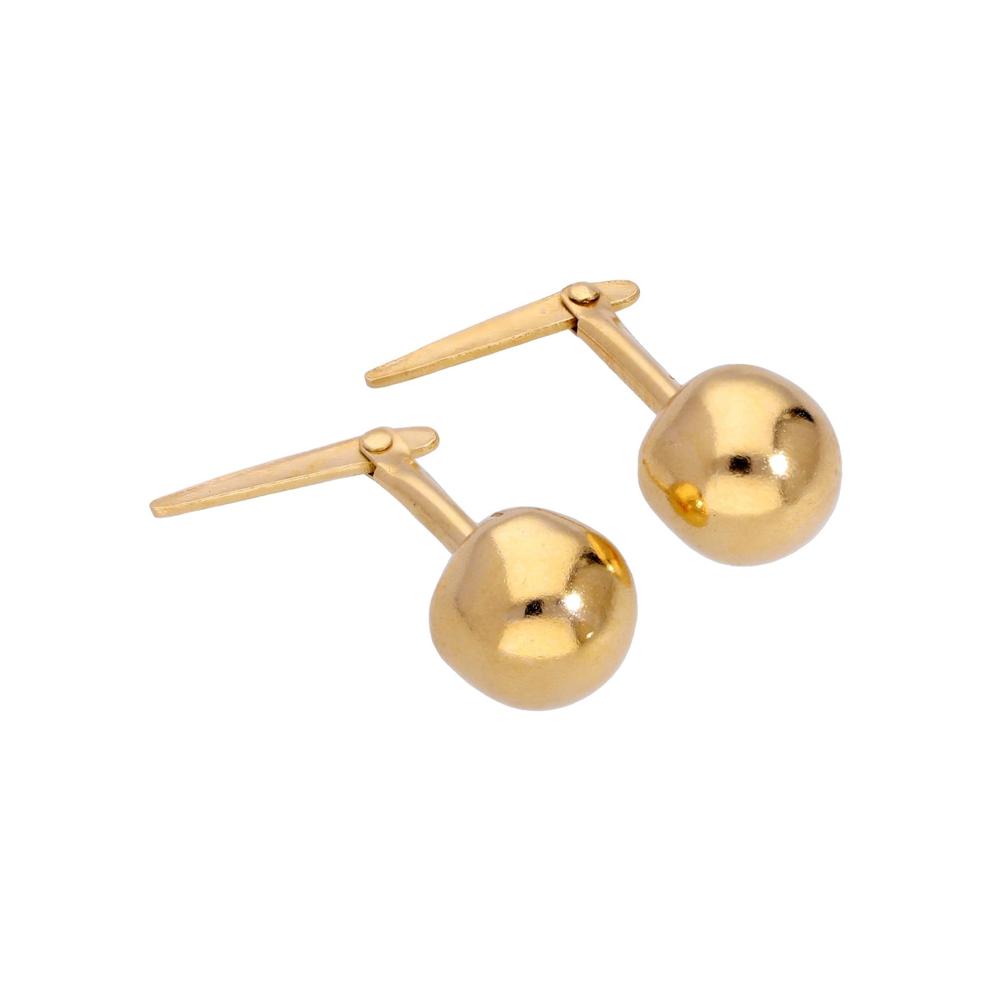 Gold Plated Sterling Silver Andalok Ball Stud Earrings 3mm -5mm