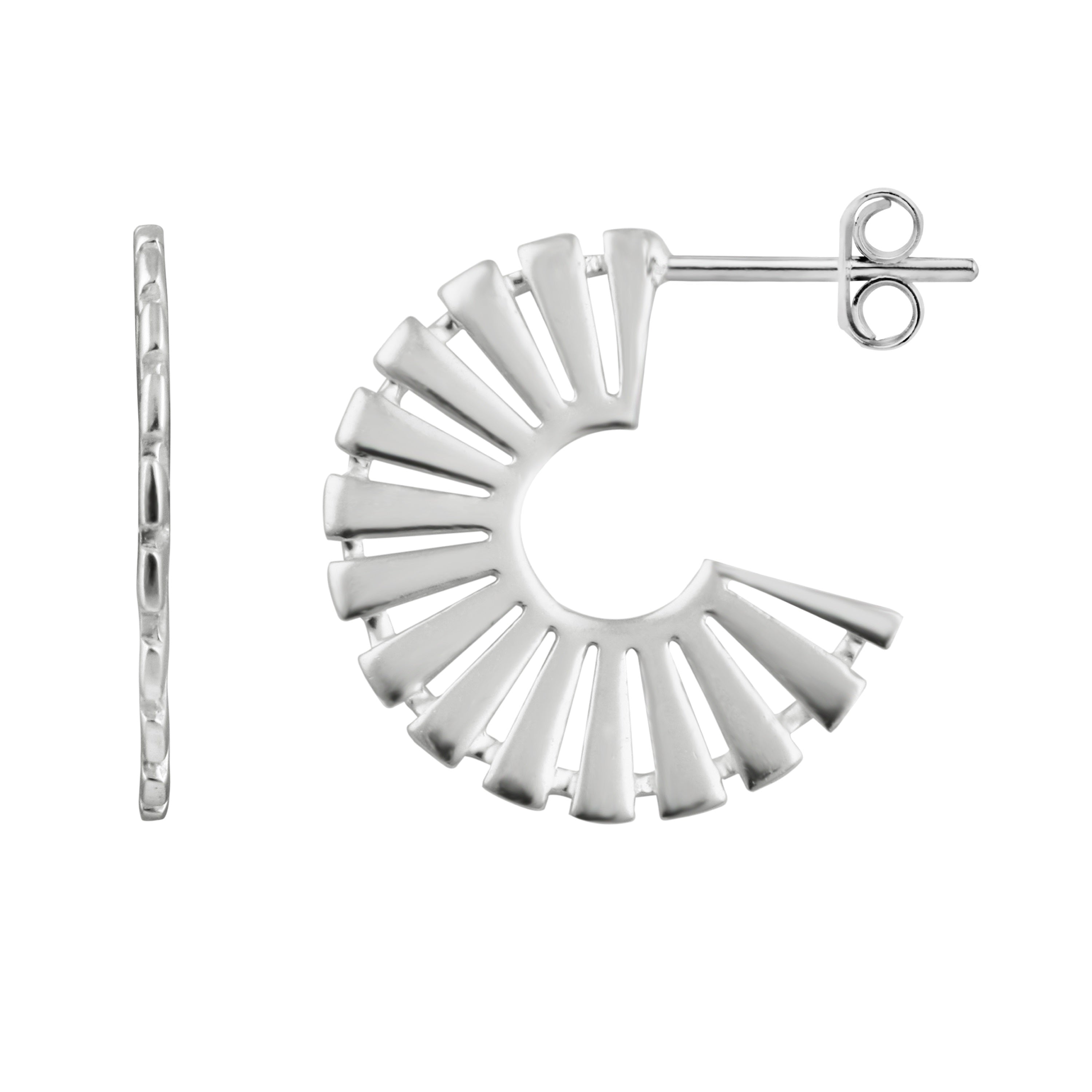 Sterling Silver Aztec Hoops store