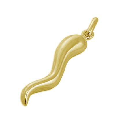 Gold Plated Sterling Silver Cornicello Charm