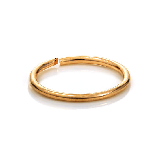 14ct Gold 8mm Nose Hoop Ring Piercing