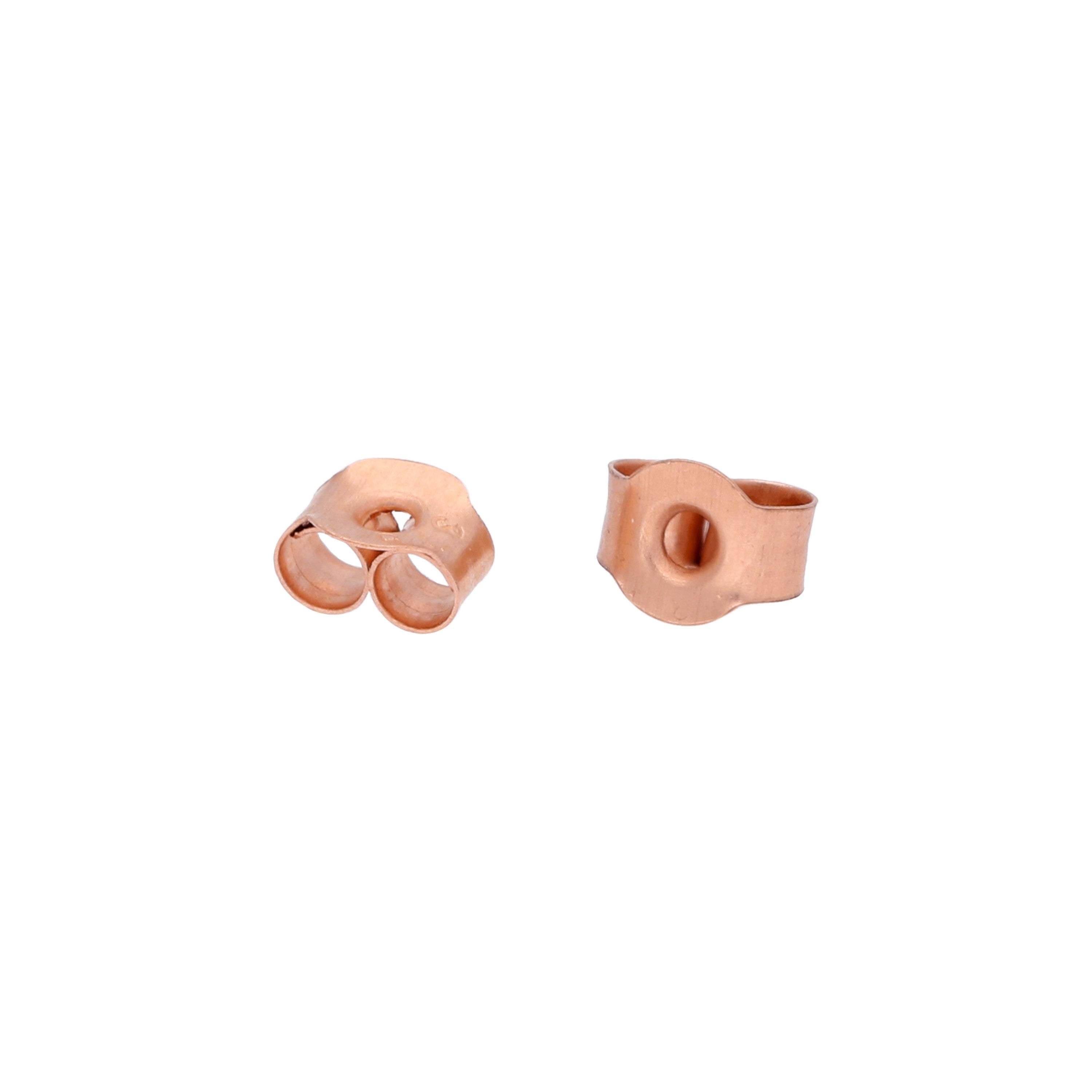 9ct Rose Gold Butterfly Back Scrolls Small jewellerybox