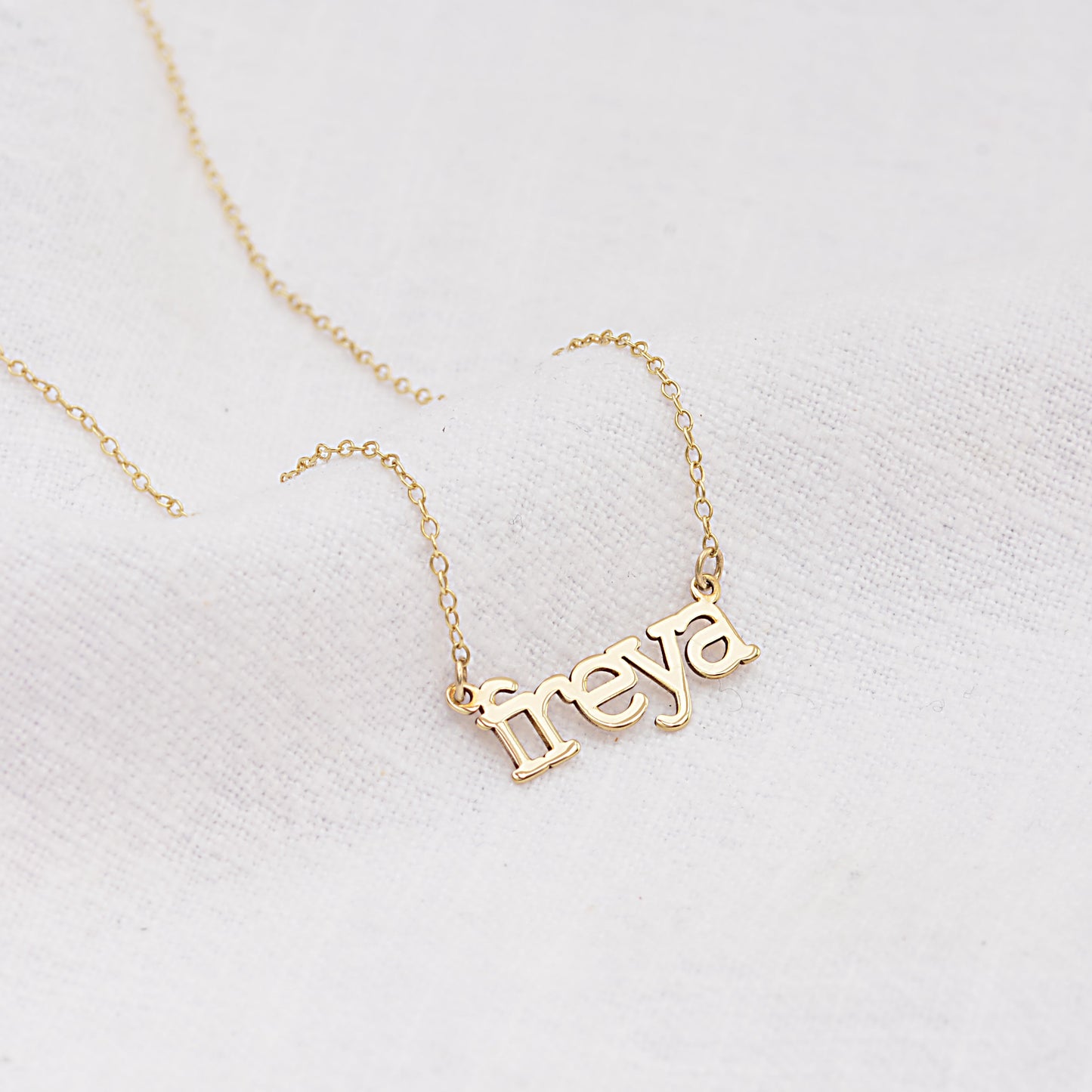 Personalised 9ct Gold Name Necklace