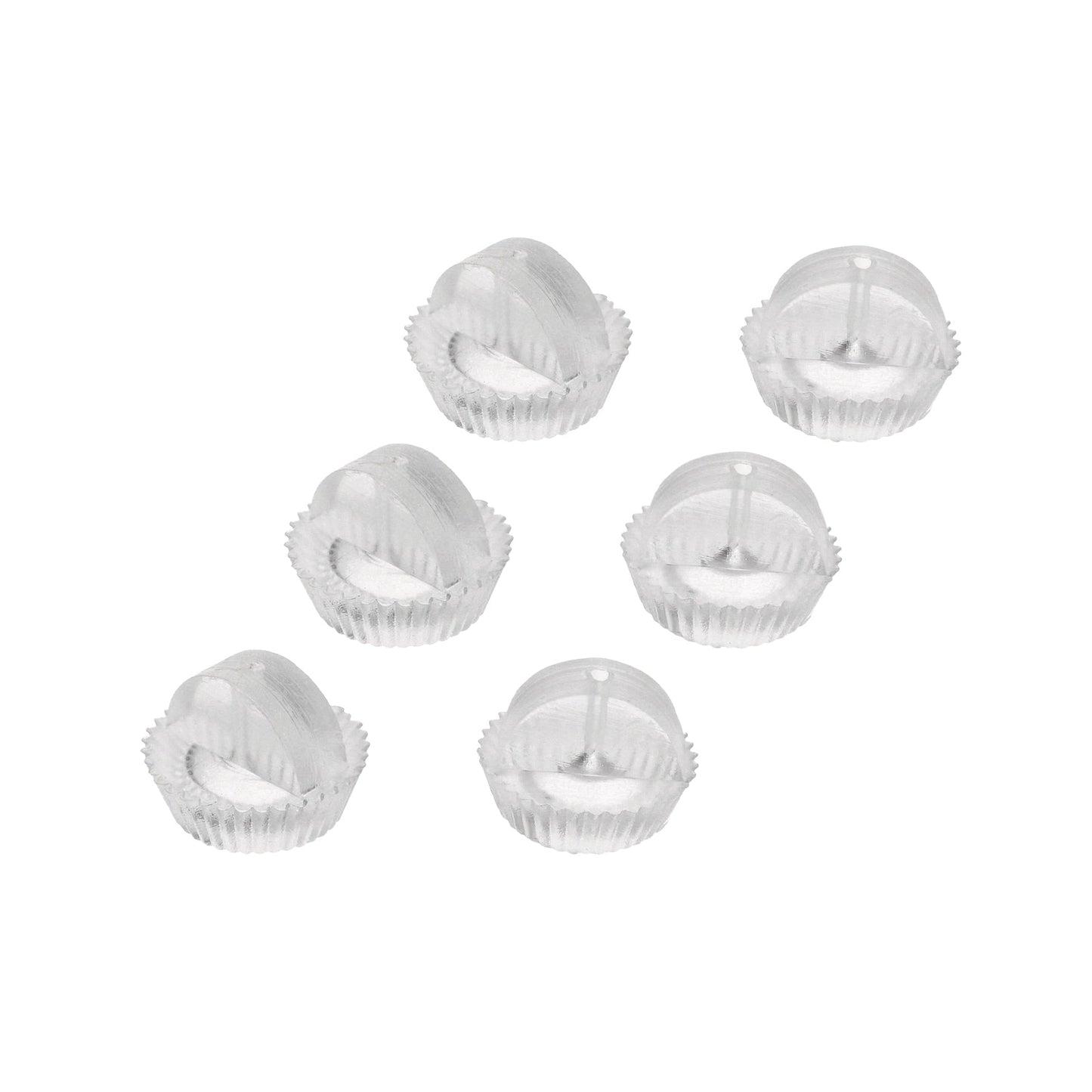 Silicone Stud Earring Backs Pair - 3 Pack