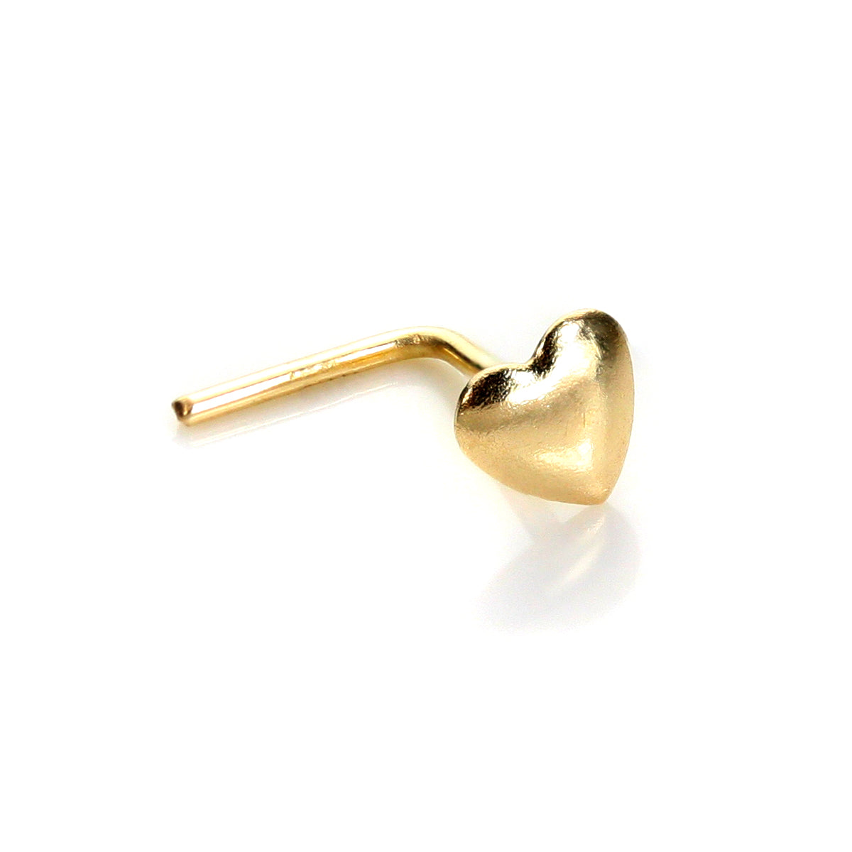 9ct Yellow Gold Clear Crystal Nose Stud