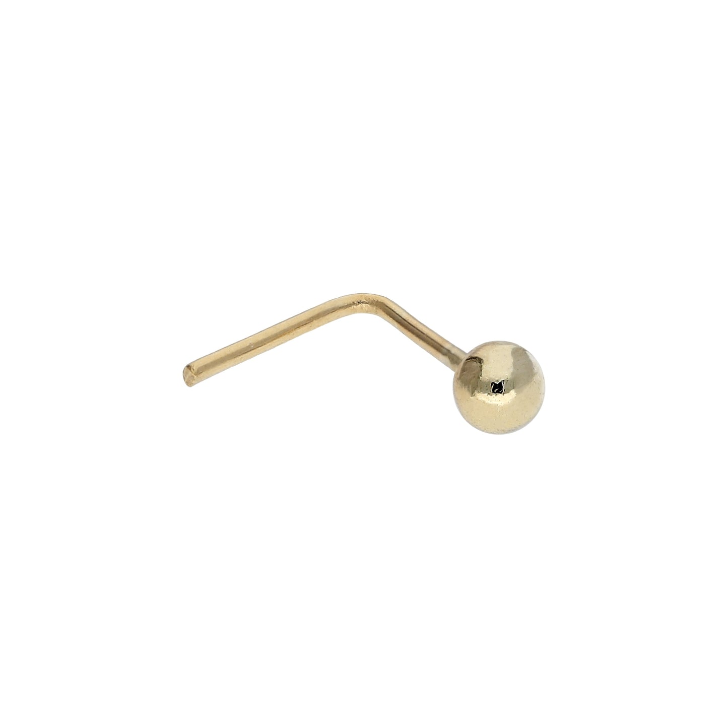 9ct Yellow Gold Clear Crystal Nose Stud