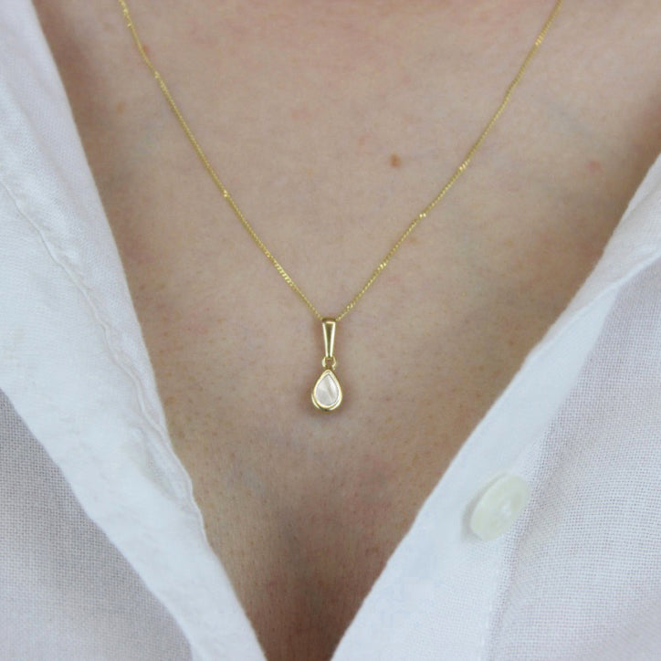 9ct Gold Pearl June Birthstone Pendant