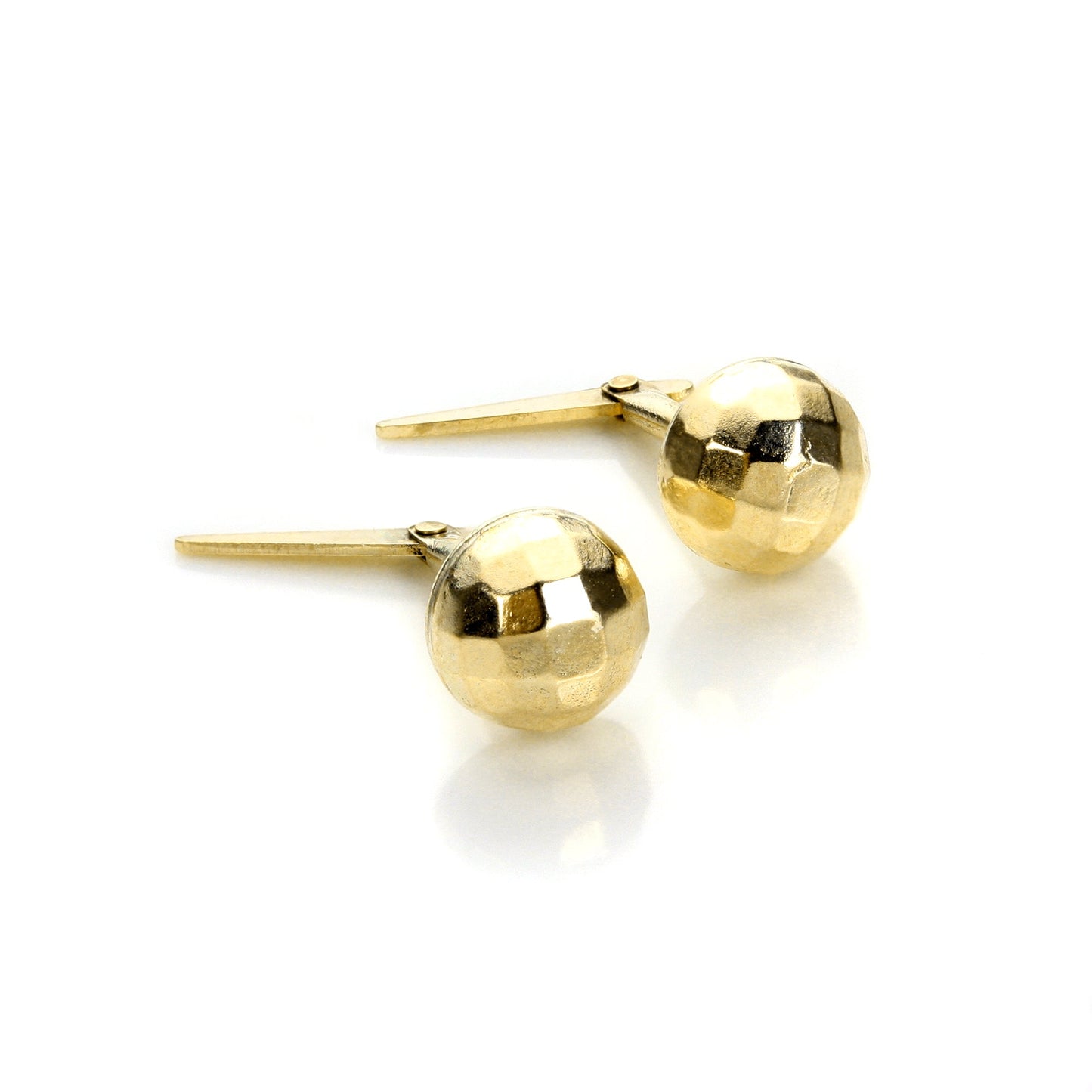 Andralok 9ct Yellow Gold Small Faceted Stud Earrings