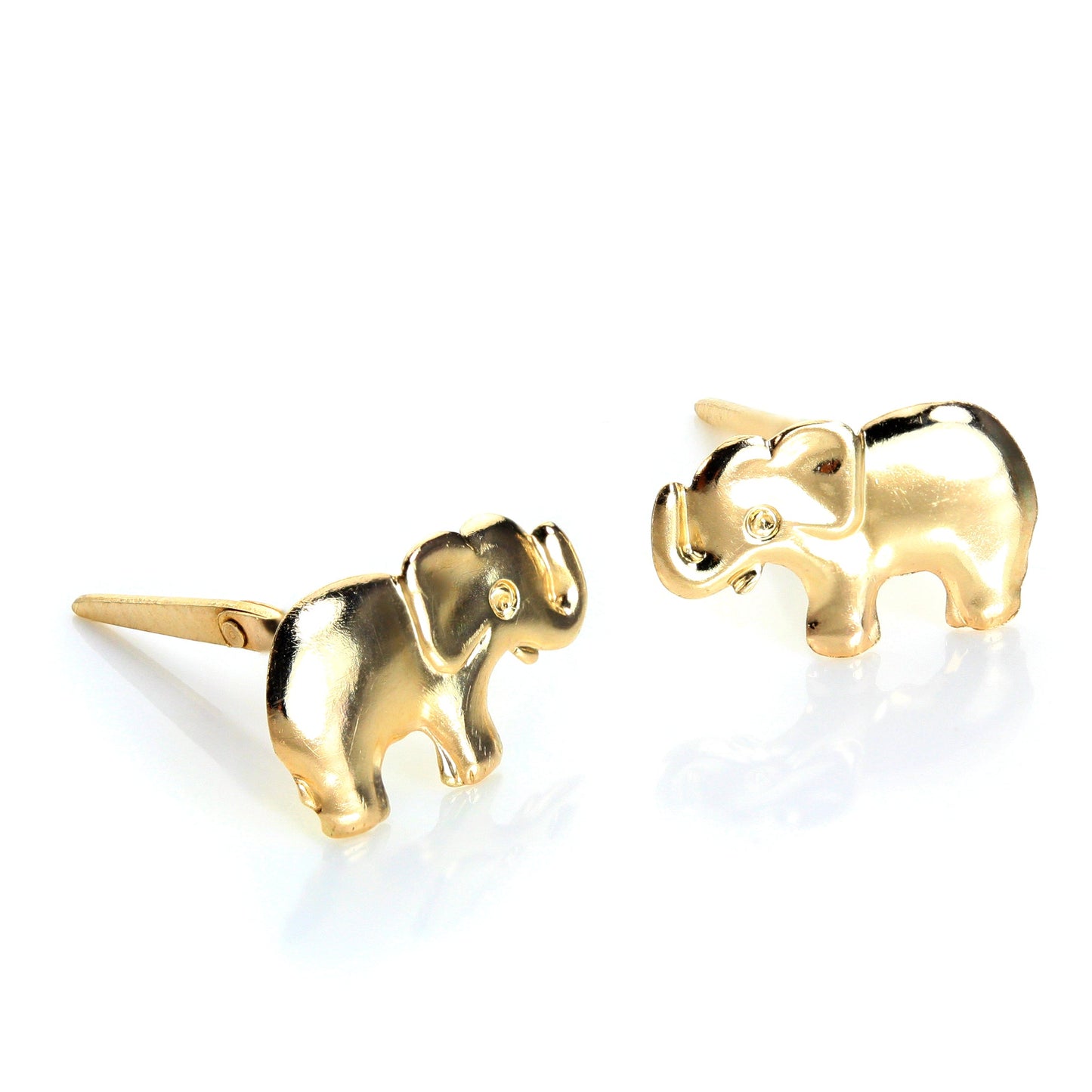 Andralok 9ct Yellow Gold Elephant Stud Earrings