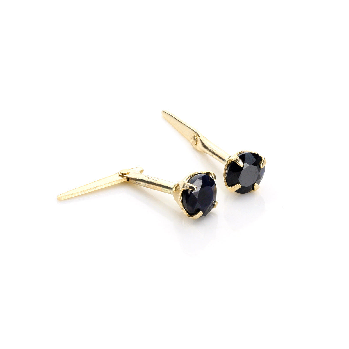 Andralok 9ct Yellow Gold Gemstone 3.5mm Round Stud Earrings