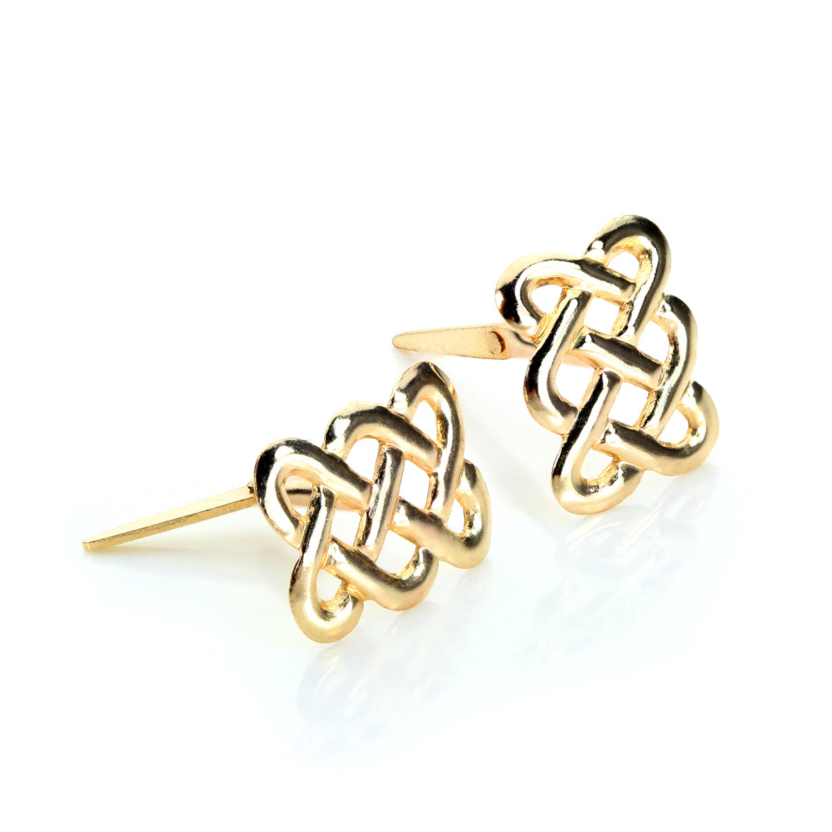 Andralok 9ct Yellow Gold Celtic Knot Stud Earrings