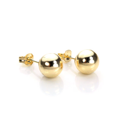 9ct Gold 7mm - 8mm Stud Earrings