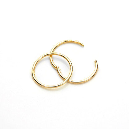 9ct Yellow Gold Hoop Earrings