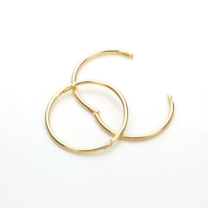 9ct Yellow Gold Hoop Earrings