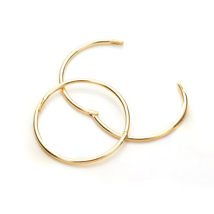 9ct Yellow Gold Hoop Earrings