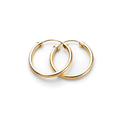 9ct Yellow Gold Hoop Earrings