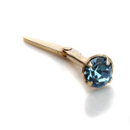 Andralok 9ct Yellow Gold CZ 3mm Nose Stud