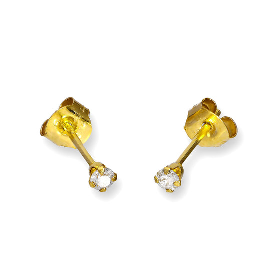 9ct Gold & Diamond Stud Earrings