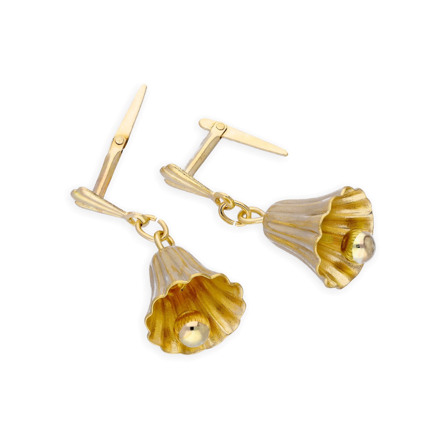 9ct Gold Ringing Bells Andralok Earrings