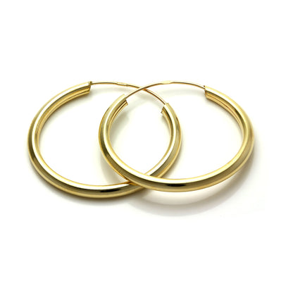 9ct Yellow Gold Hoop Earrings