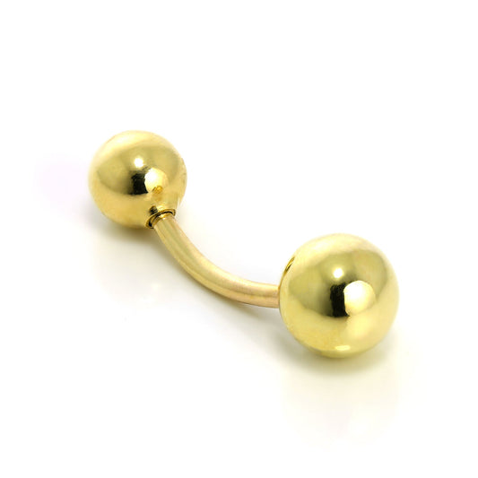 9ct Gold 6mm Ball End Belly Button Piercing