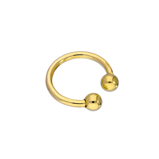 9ct Gold Ball End Small Ear Cuff