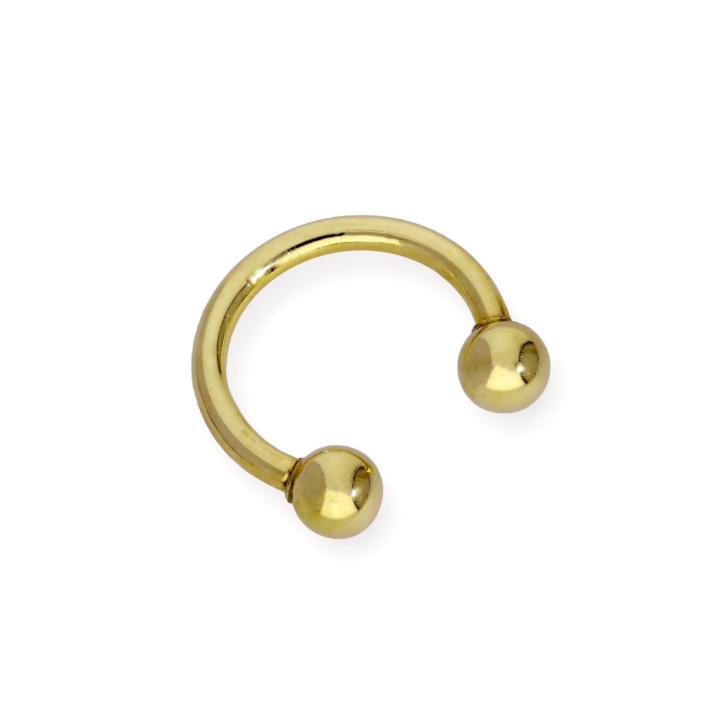 9ct Gold Ball End Horseshoe Septum Bar