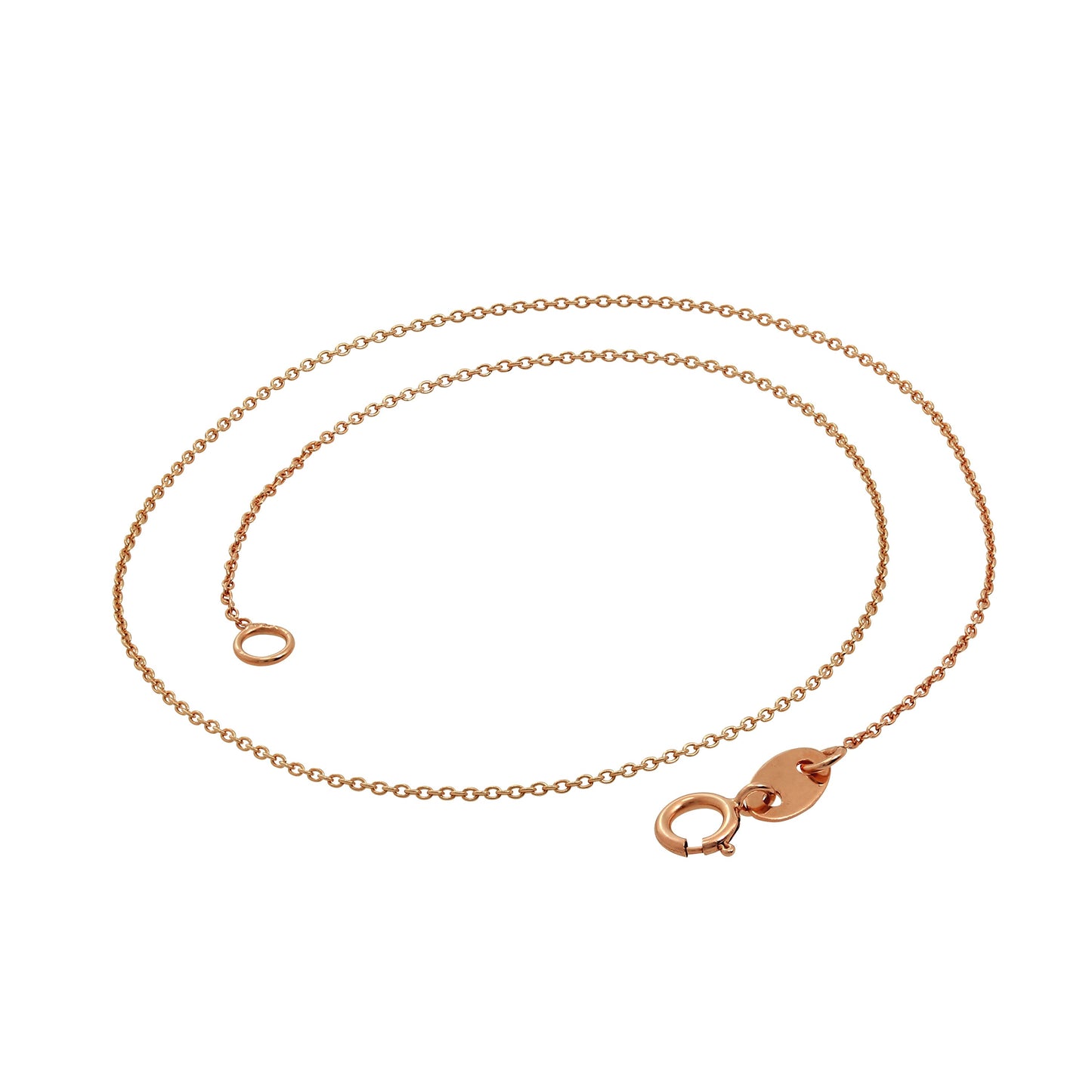 9ct Rose Gold 9.5 Inch Anklet