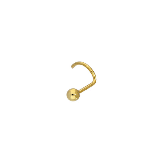 9ct Gold 21Ga Nose Screw