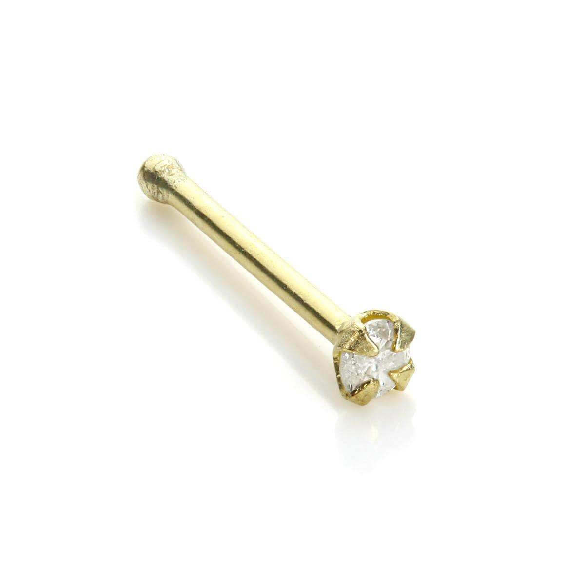 9ct fashion gold diamond nose stud