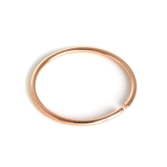 9ct Rose Gold 8mm Nose Hoop Ring