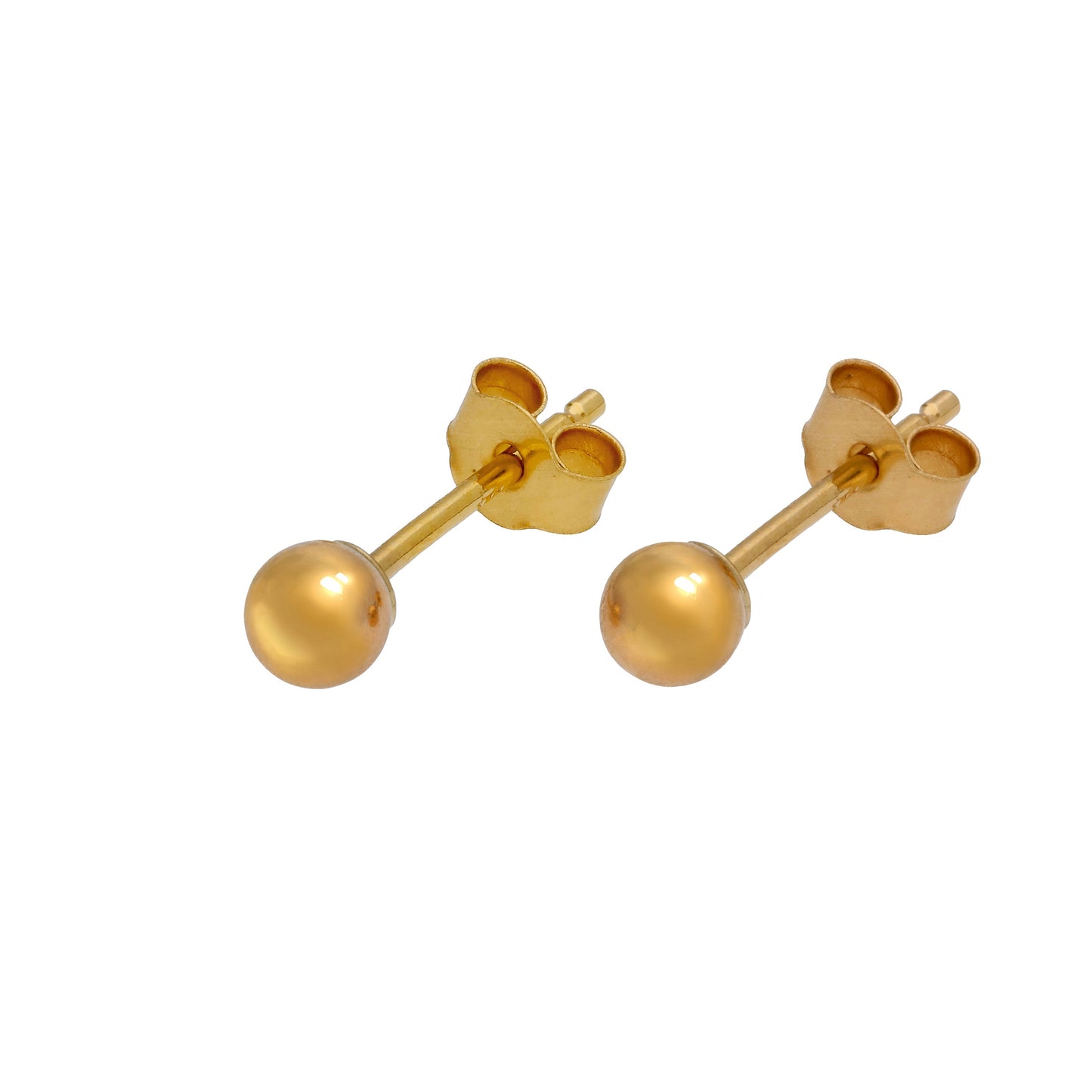 9ct Yellow Gold Ball Stud Earrings