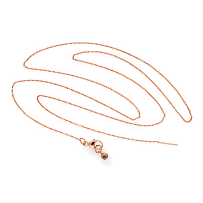 9ct Rose Gold Adjustable Choker to 17.5 Inch Fine Necklace