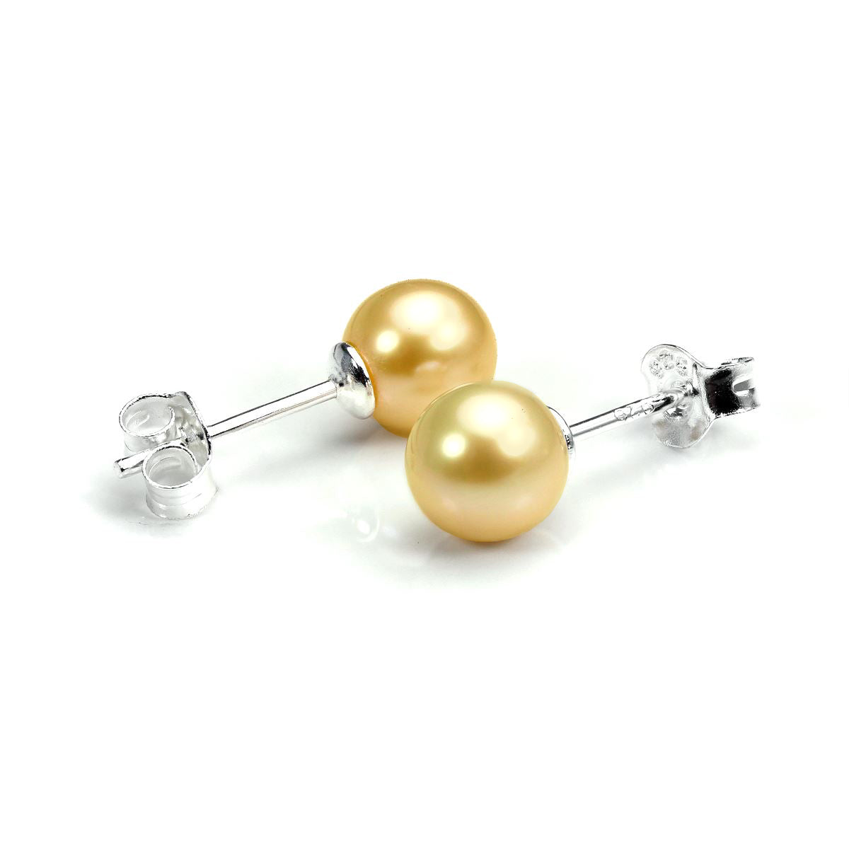 Sterling Silver & 6mm Freshwater Pearl Stud Earrings