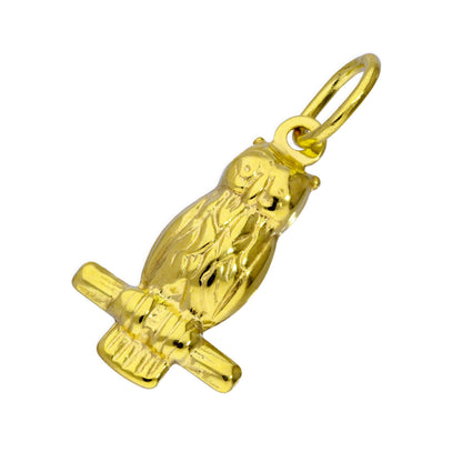 9ct Gold Sitting Owl Charm