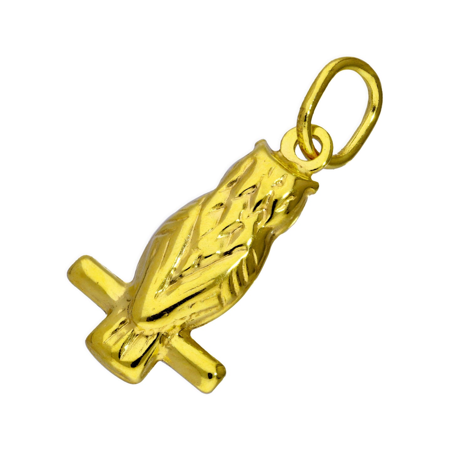 9ct Gold Sitting Owl Charm