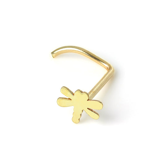 9ct Gold Dragonfly Nose Screw