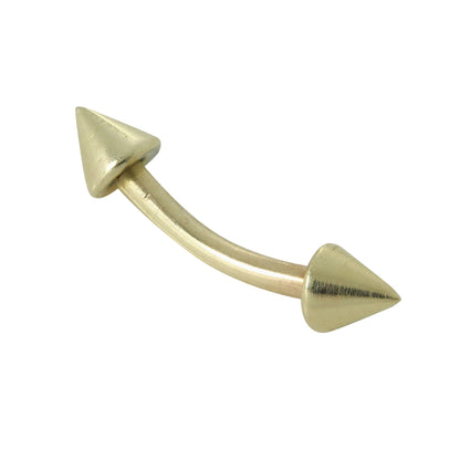 9ct Gold 7mm Arrow Eyebrow Piercing Labret