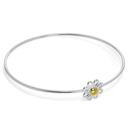 Daisy armring i sterling sølv