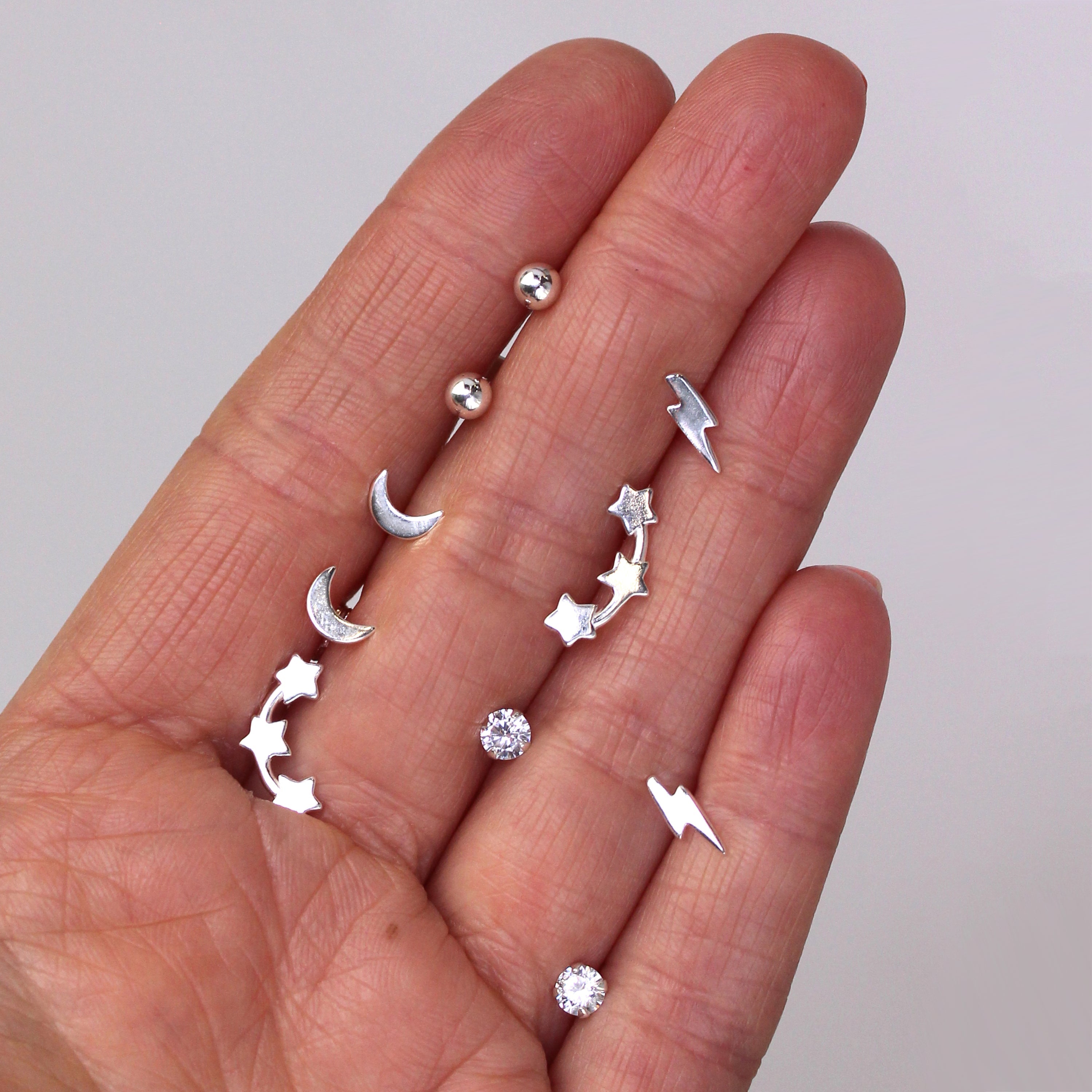 Sterling Silver Ball Stud Earrings jewellerybox