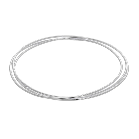 Sterling Silver Triple Stacking Bangle