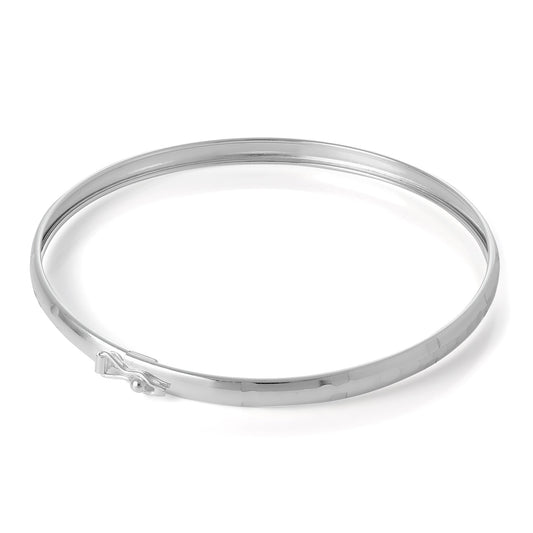 Sterling Silver Diamond Cut Bangle