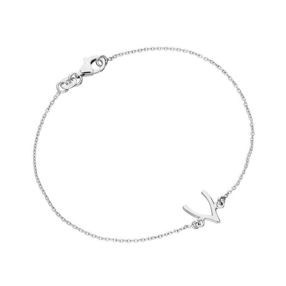 Sterling Silver Wishbone 7 Inch Bracelet