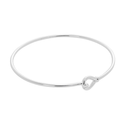 Sterling Silver Hook & Eye Bangle