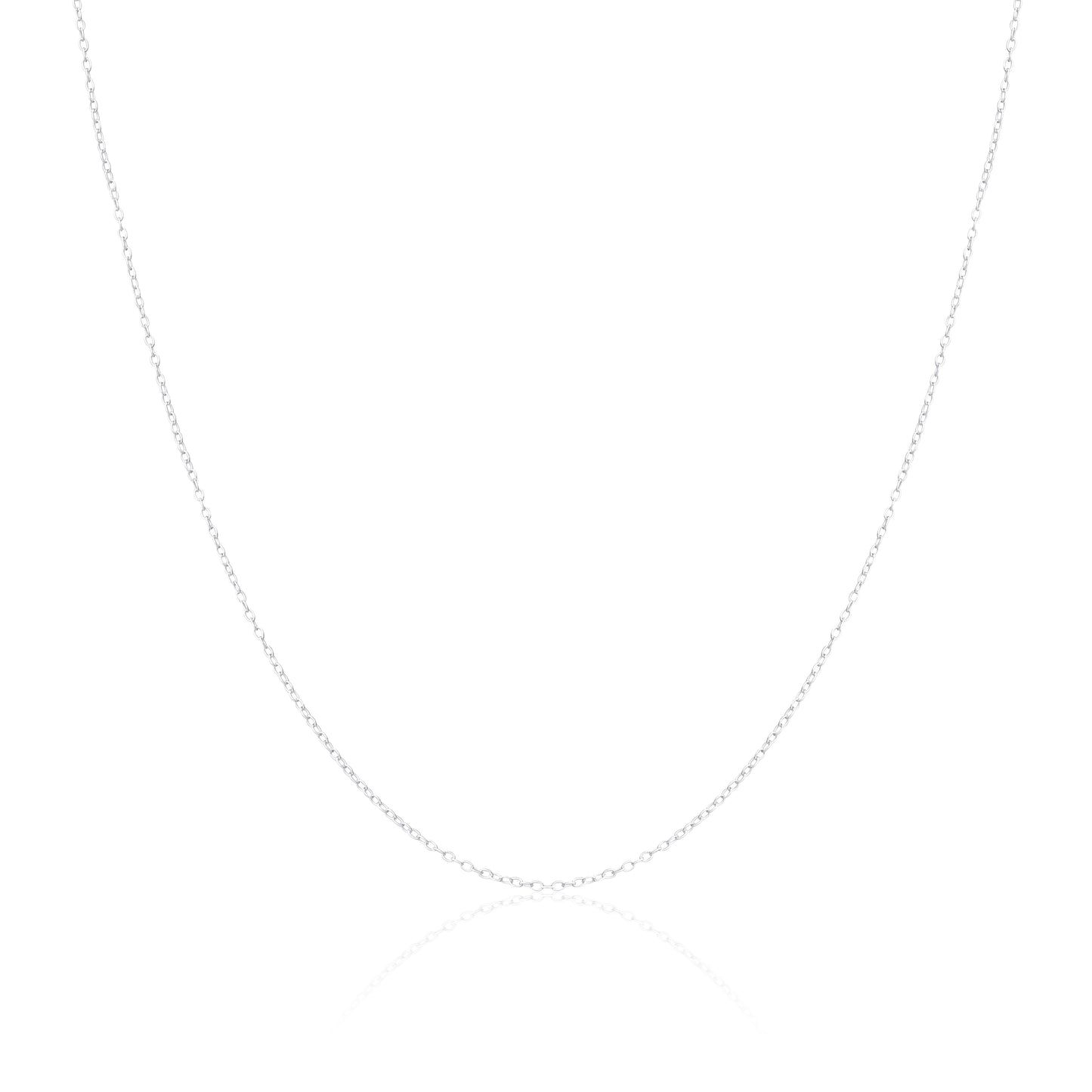 Sterling Silver 1mm Round Cable Chain 14 - 32 Inches